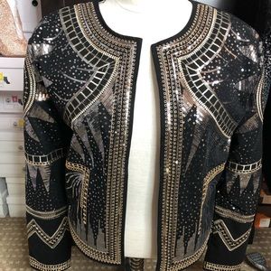 Aloe Sequins Jacket - Black
